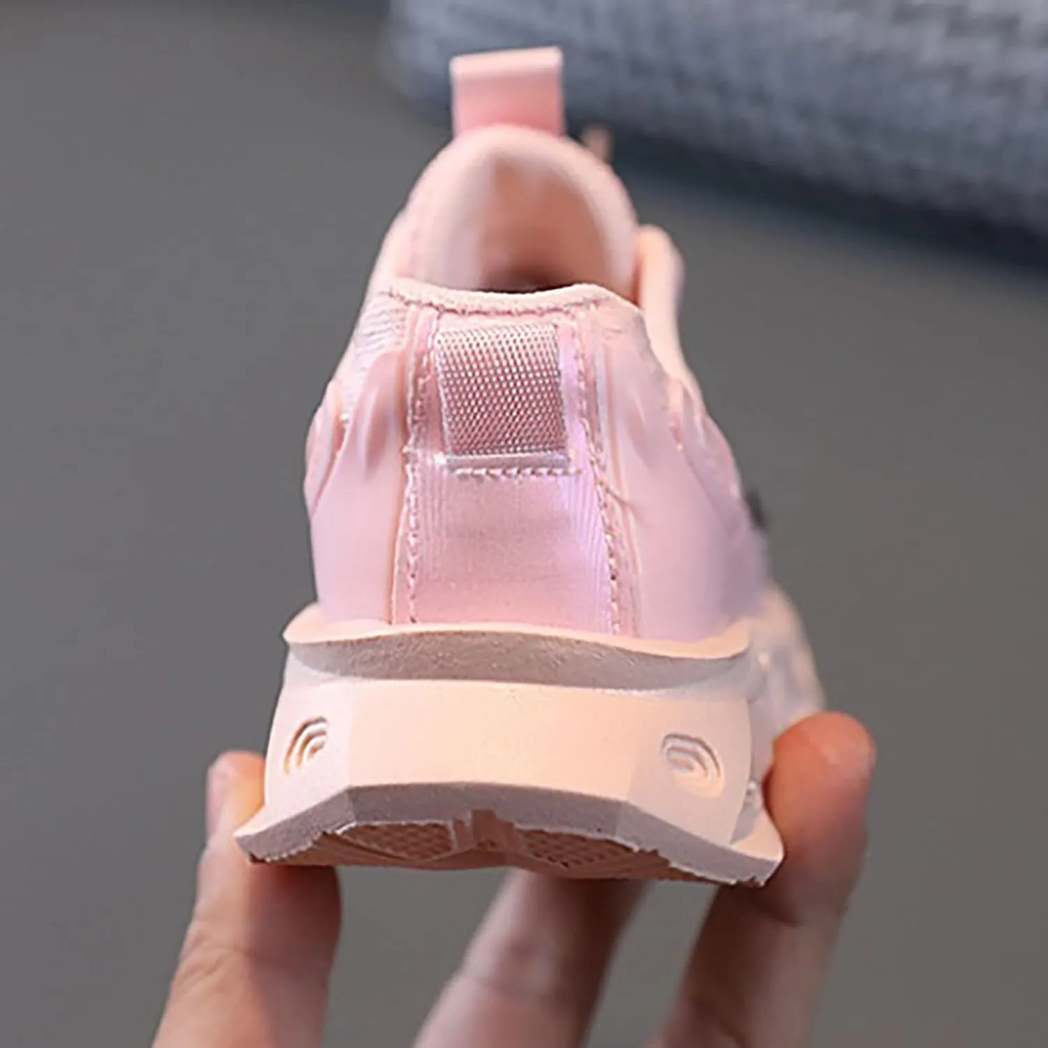 Kids Light-Up Flashing Sneaker Athletic Running Shoes with Strap, Fashionable and Fun for Boys Girls Shoe Toddler Girl