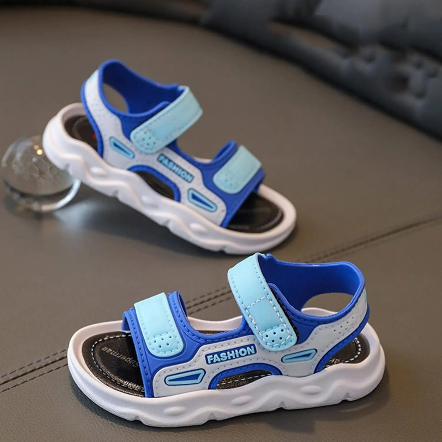 Kids Low Heel Foot Warmer Boy Fashion Comfortable Beach Sandals With Soft Soles Summer Toddler Shoes 1 to