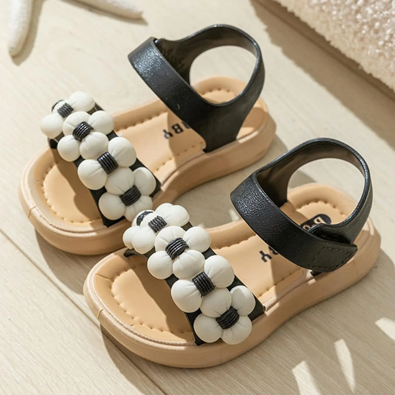Kids Low Heel Shoes Children Thickened Summer Princess Waterproof Fashion Soft Sole Girls Baby Beach Sandals