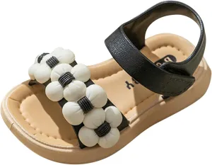 Kids Low Heel Shoes Children Thickened Summer Princess Waterproof Fashion Soft Sole Girls Baby Beach Sandals