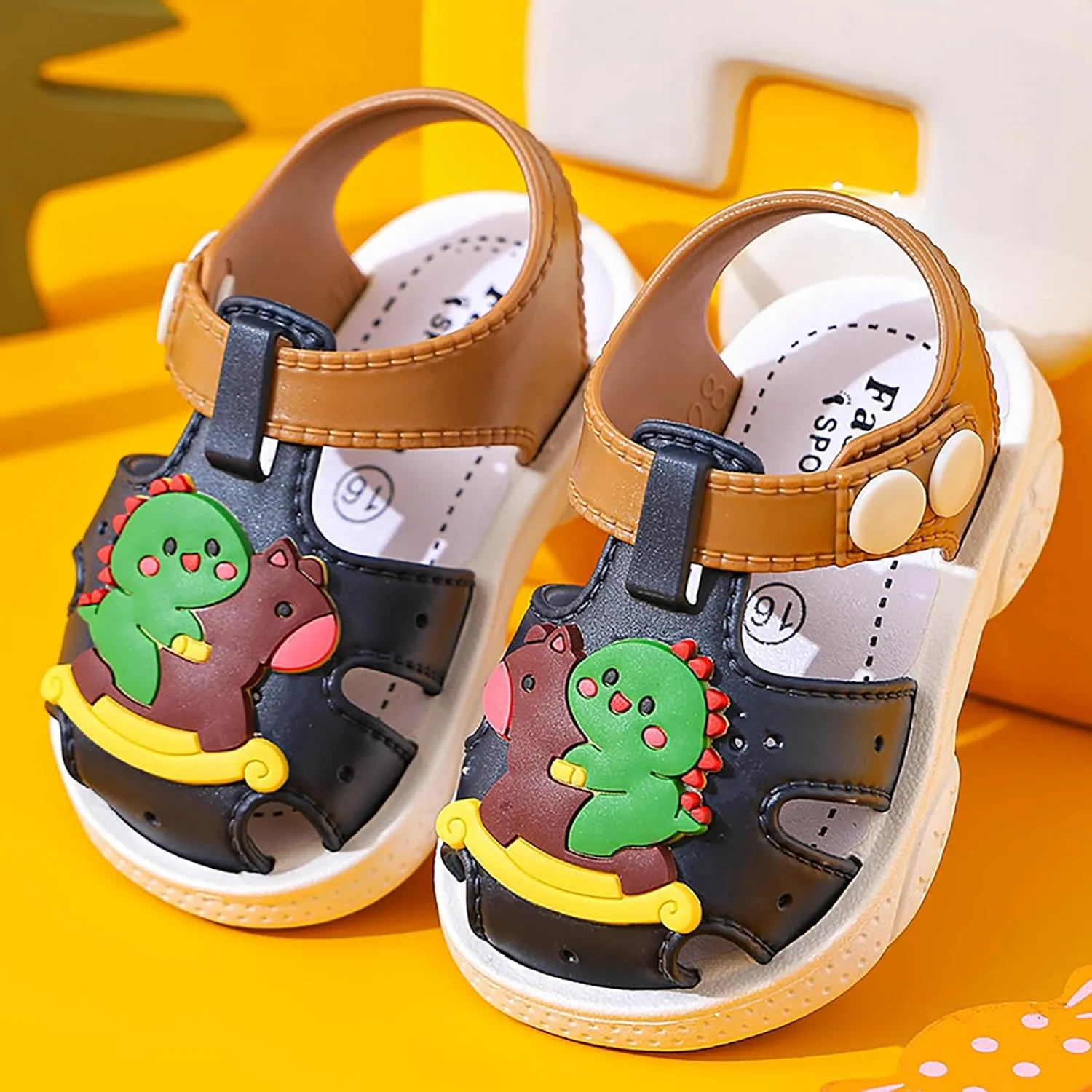 Kids Sandals Boys Girls Cute Cartoon Slide Sandals Infant Toddler Non-slip Summer Beach Pool Shower Shoes