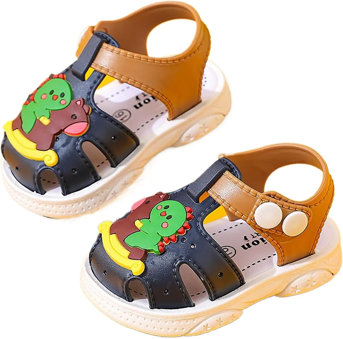 Kids Sandals Boys Girls Cute Cartoon Slide Sandals Infant Toddler Non-slip Summer Beach Pool Shower Shoes