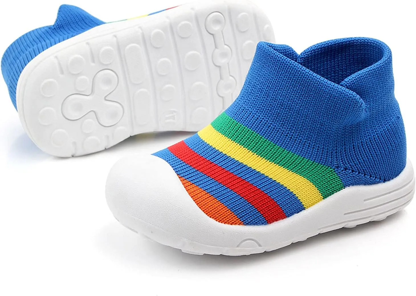 Kids Sneakers Size 11 Shoes Girls Sole Slipper Socks Shoes Rubber Soft Boys Baby Casual High Top Sneakers