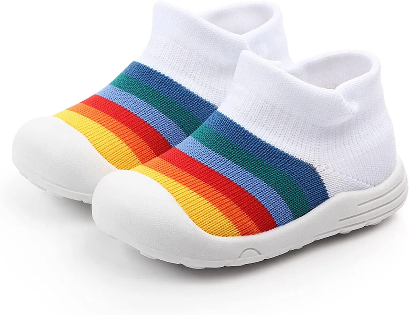 Kids Sneakers Size 11 Shoes Girls Sole Slipper Socks Shoes Rubber Soft Boys Baby Casual High Top Sneakers
