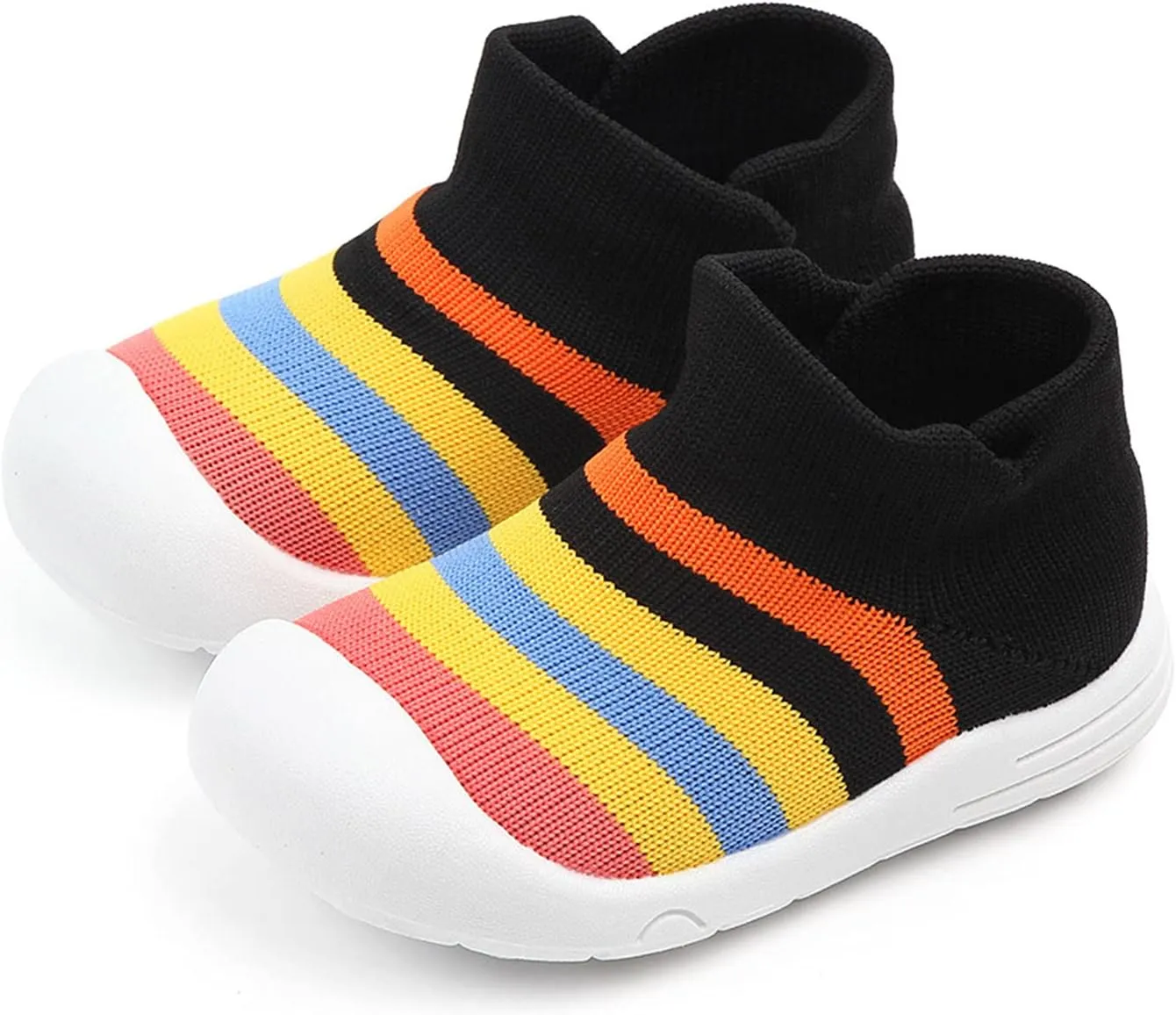 Kids Sneakers Size 11 Shoes Girls Sole Slipper Socks Shoes Rubber Soft Boys Baby Casual High Top Sneakers