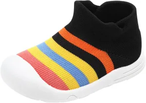 Kids Sneakers Size 11 Shoes Girls Sole Slipper Socks Shoes Rubber Soft Boys Baby Casual High Top Sneakers
