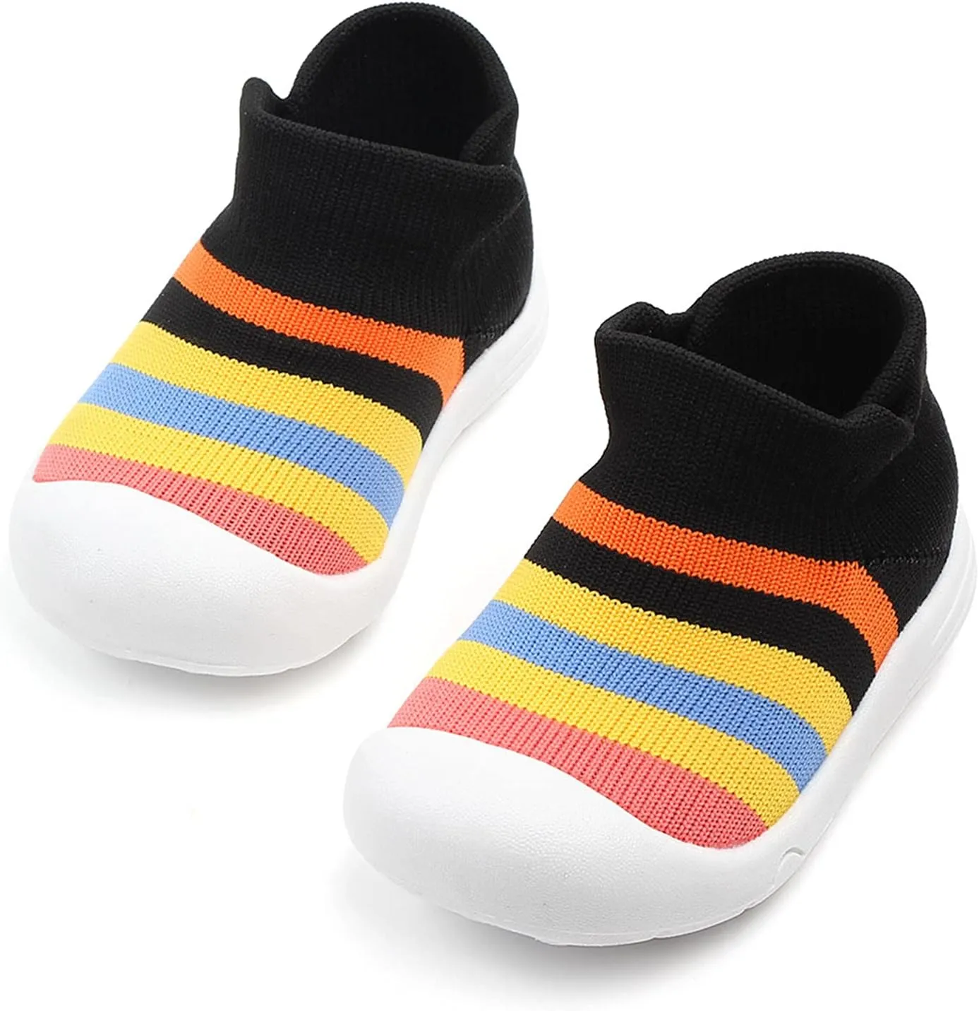 Kids Sneakers Size 11 Shoes Girls Sole Slipper Socks Shoes Rubber Soft Boys Baby Casual High Top Sneakers