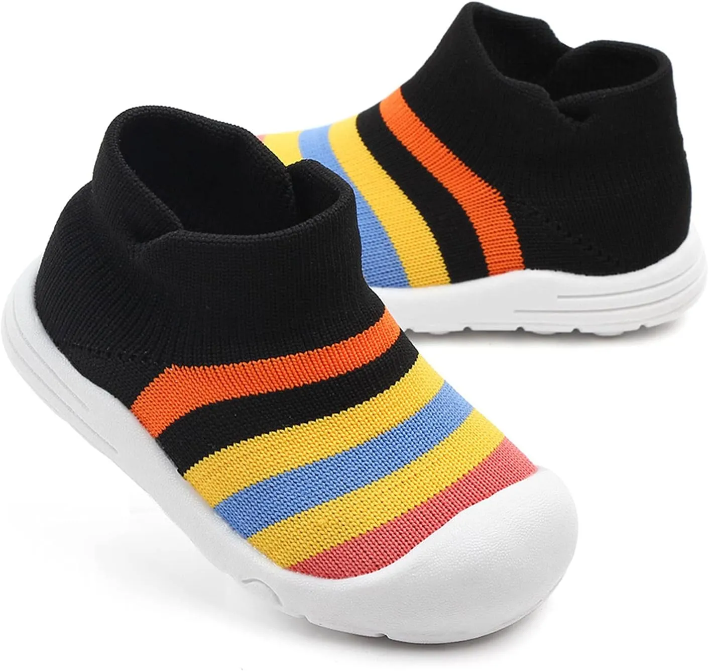 Kids Sneakers Size 11 Shoes Girls Sole Slipper Socks Shoes Rubber Soft Boys Baby Casual High Top Sneakers