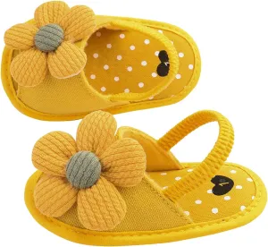 Kids Soft Sole Foot Warmer Sandals Baby Baby Leisure Flower Children's Sole Sun Toddler Soft Shoes Baby Shoes