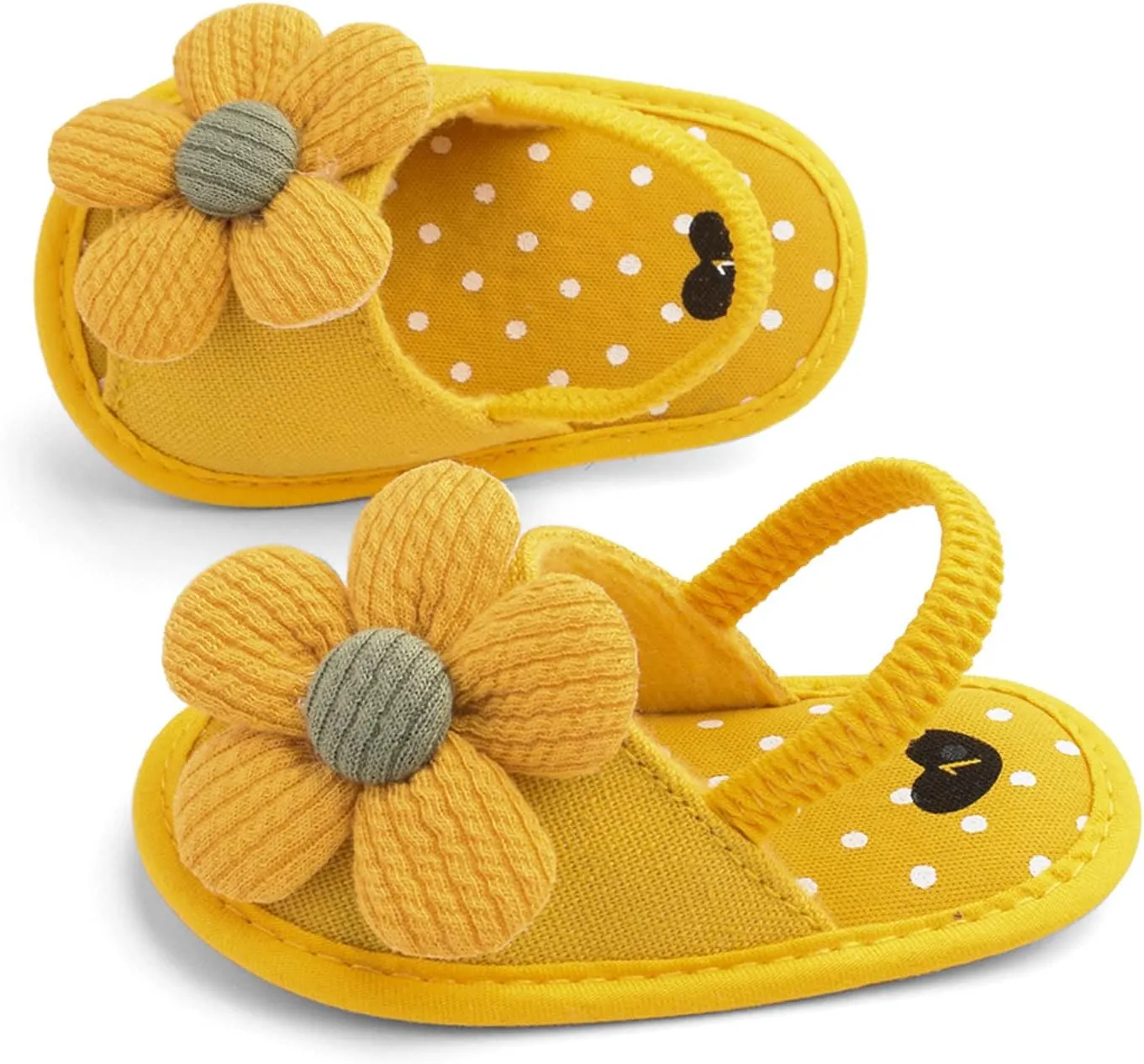 Kids Soft Sole Foot Warmer Sandals Baby Baby Leisure Flower Children's Sole Sun Toddler Soft Shoes Baby Shoes