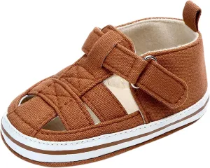 Kids Soft Sole Shoes Soft Sandals Prewalker Pierced Shoes Fashion Baby Summer Crib Non Slip Baby Shoes 0