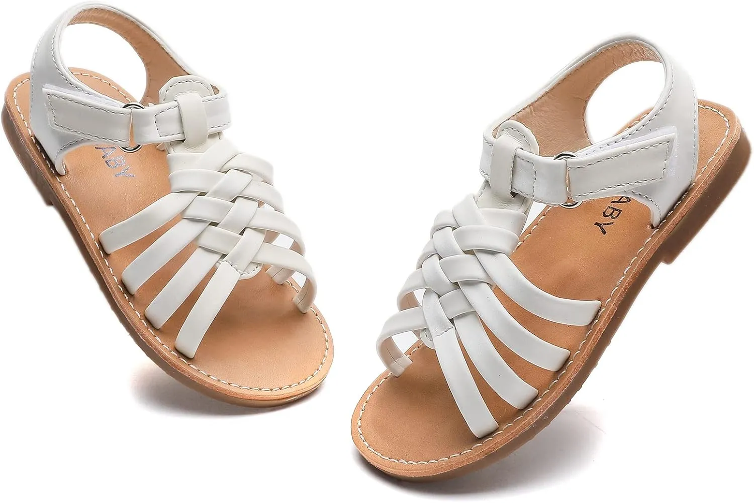 Komfyea Girl Summer Cute Wrap Toe Toddler Soft Flower Flat Beach Sandal Shoes