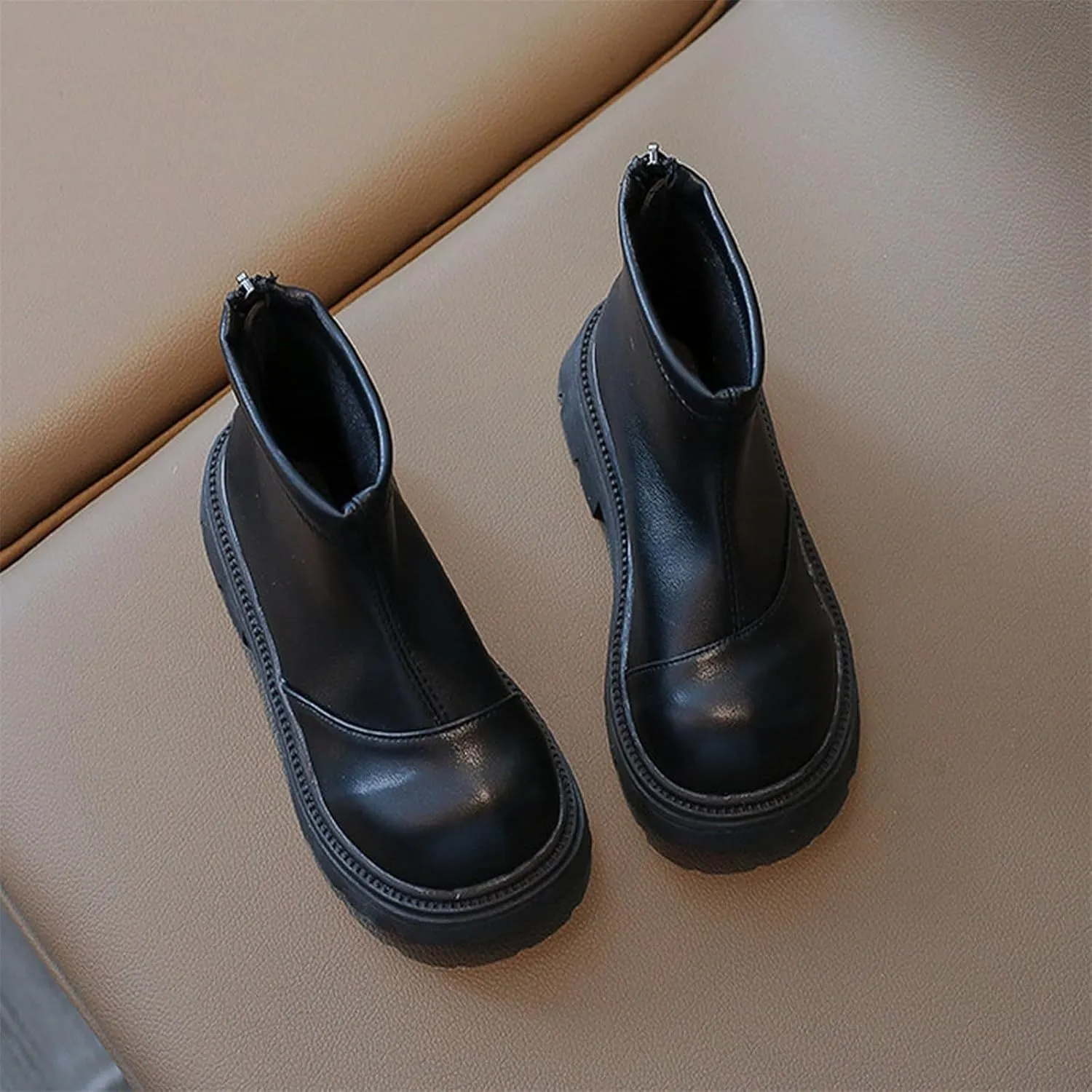 Leather Soft Booties For Toddler Baby Boys Girls Kids aterproof Boots Sole Non Slip Shoes Light Comfy Fashion Boots