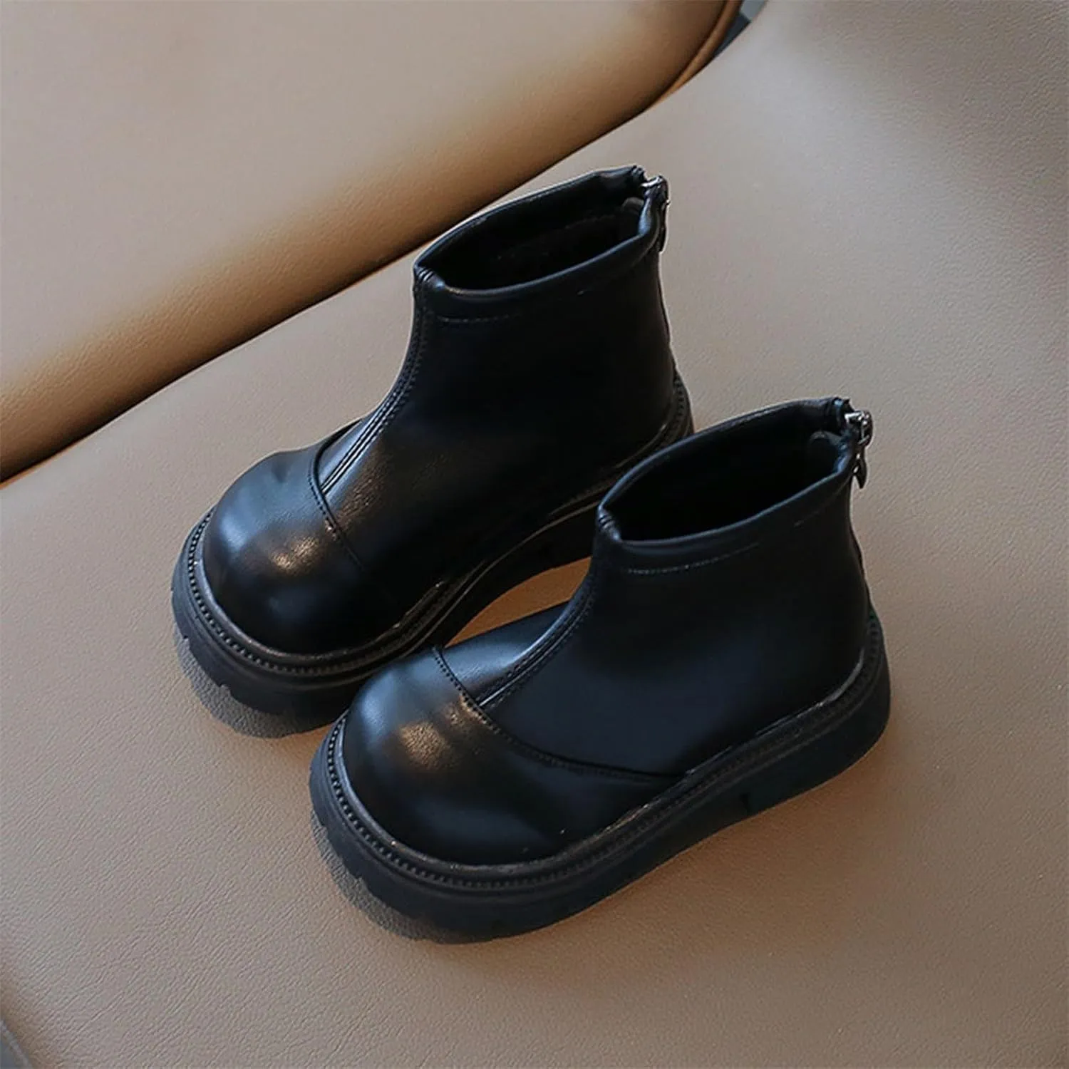 Leather Soft Booties For Toddler Baby Boys Girls Kids aterproof Boots Sole Non Slip Shoes Light Comfy Fashion Boots
