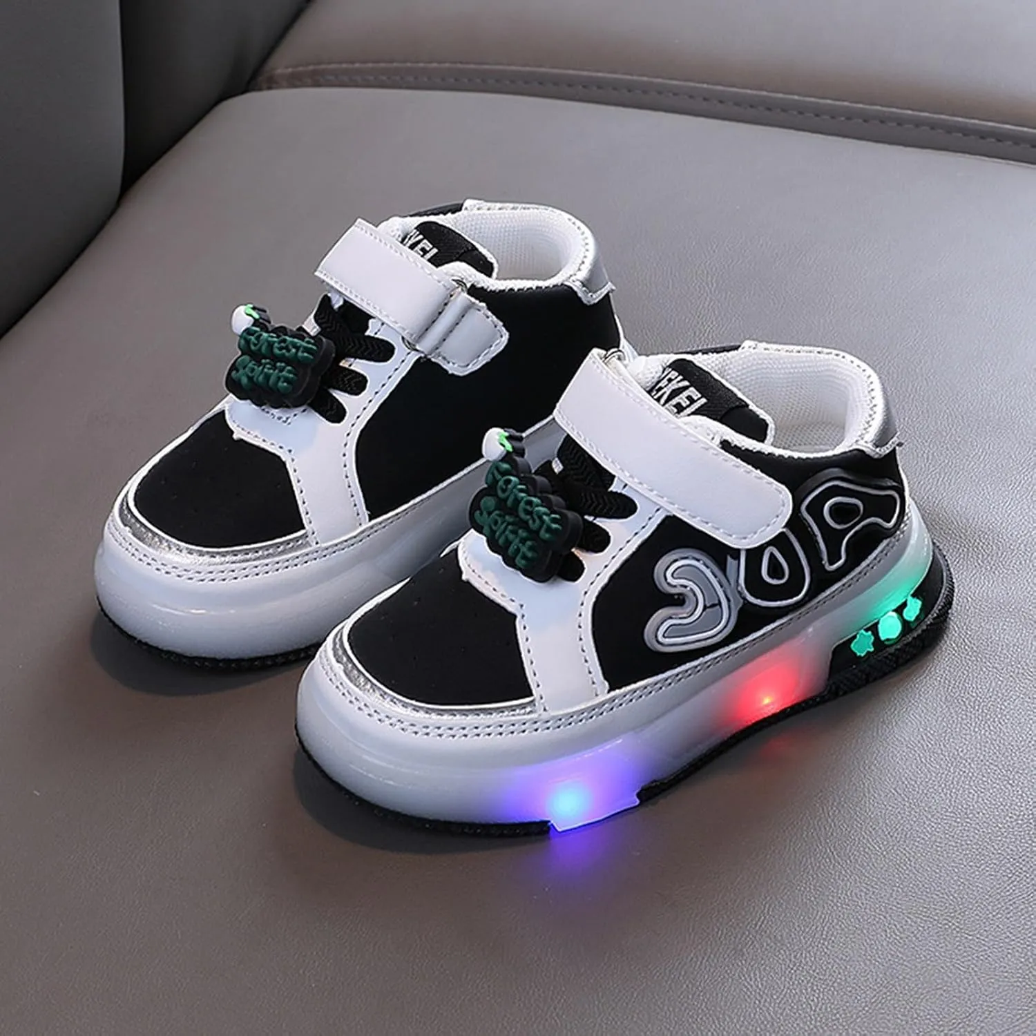 LED Shoes for Toddler Girls Boys and ittle Kids Light Up Bow New Cute Shoes Baby Children Casual Winter Warm Shoes