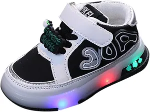 LED Shoes for Toddler Girls Boys and ittle Kids Light Up Bow New Cute Shoes Baby Children Casual Winter Warm Shoes