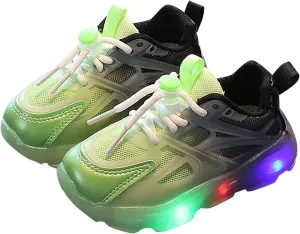 Lime Green Sneakers Boys Extra Wide Toddler Shoes Light Up Sneakers Toddler Boy Sock Shoes