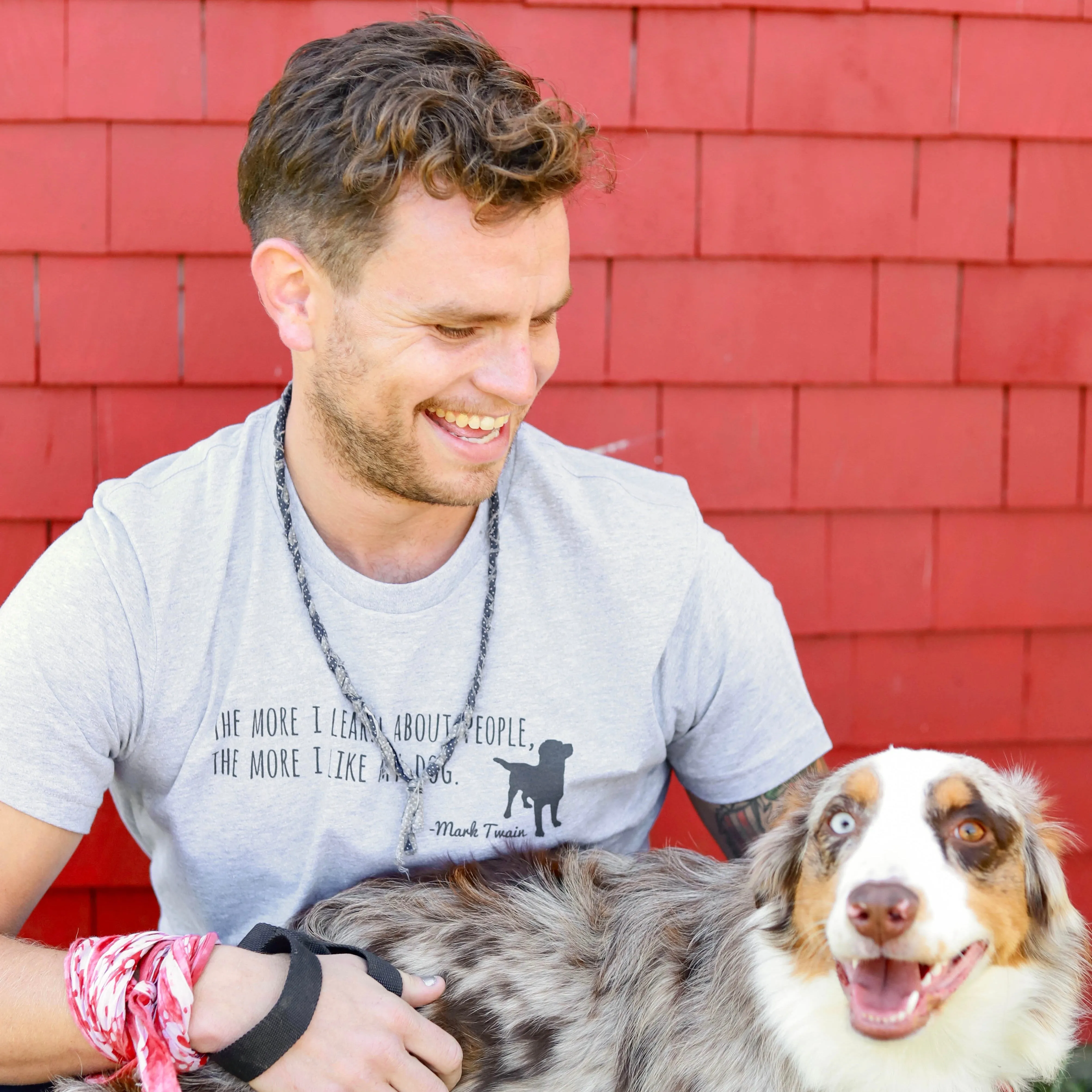 Mark Twain 'Like My Dog' USA Tee