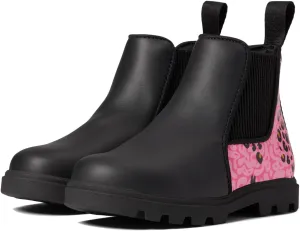 Native Shoes Baby Girl's Kensington Treklite Glitter Print (Toddler) Jiffy Black/Jiffy Black/Hollywood Warped Cheetah 9 Toddler M