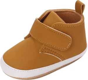 Newborn Baby Boys Girls Prewalker Shoes Soft Rubber Sole Infant Sneakers Fashion High-Top Non-Slip Baby Girl Casual