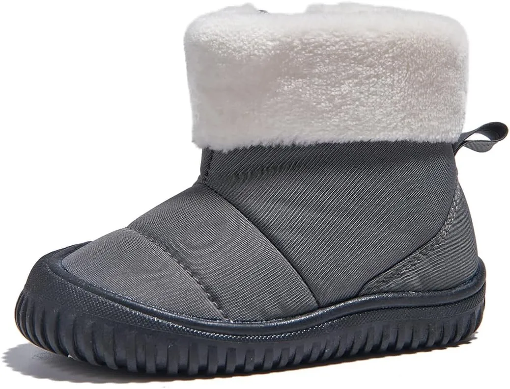 Newsonet Toddler Winter Snow Boots Boys Girls Cold Weather Baby Faux Fur Shoes (Infant/Toddler/)