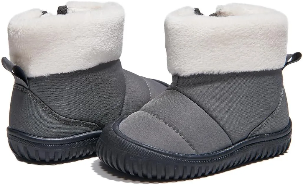 Newsonet Toddler Winter Snow Boots Boys Girls Cold Weather Baby Faux Fur Shoes (Infant/Toddler/)