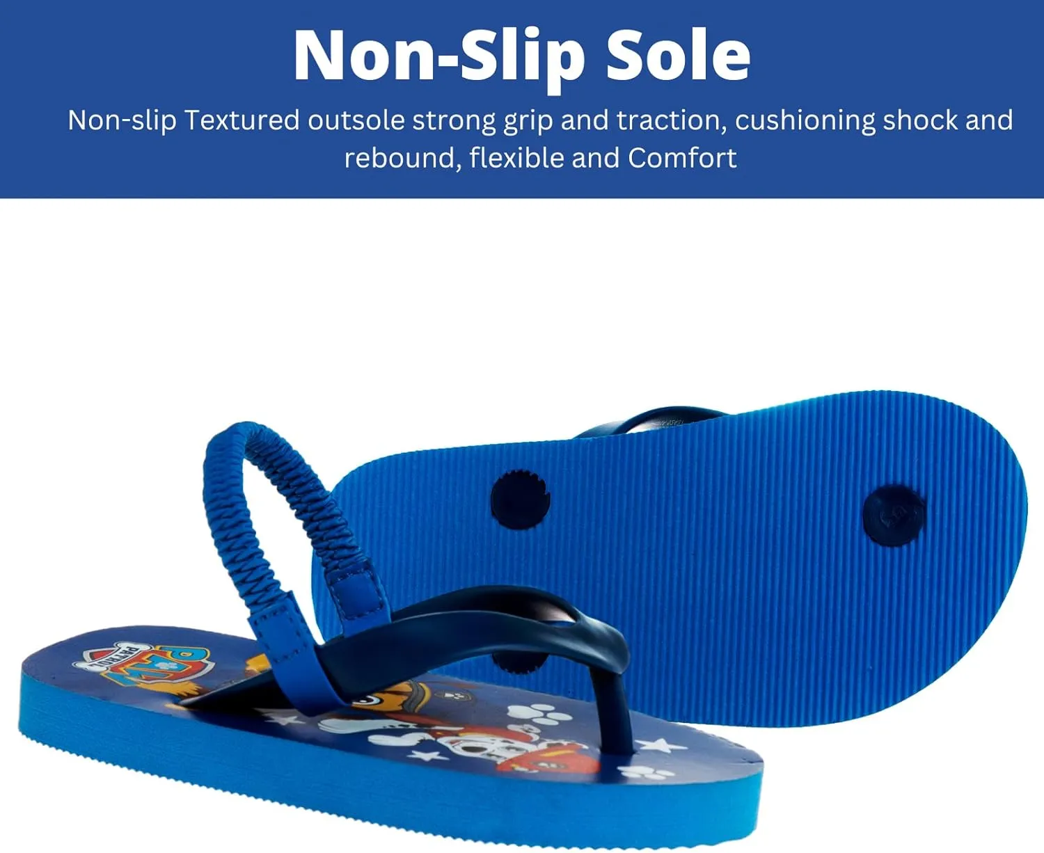 Nickelodeon Girls Boys character flip flops sandals kids water shoes - Paw Patrol Blues Clues Baby Shark - thong beach slides summer slip on quick dry toddler little kid