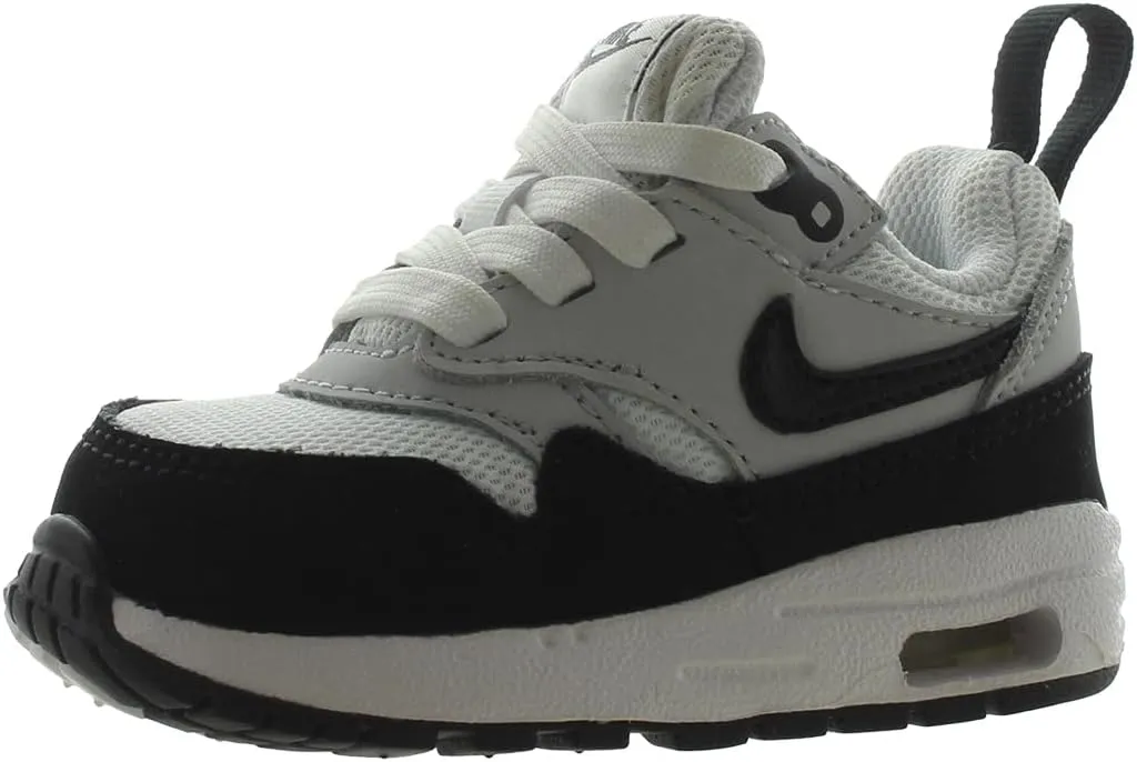 Nike Air Max 1 EasyOn Baby/Toddler Shoes (DZ3309-111, White/Dark Team Red Heather/Pure Platinum)