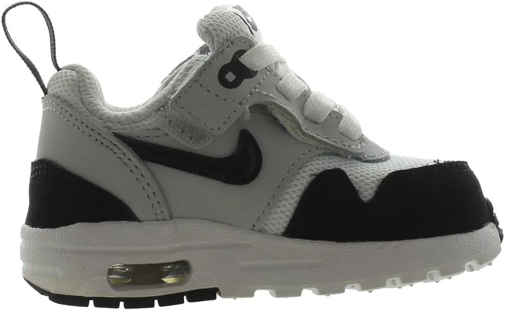 Nike Air Max 1 EasyOn Baby/Toddler Shoes (DZ3309-111, White/Dark Team Red Heather/Pure Platinum)