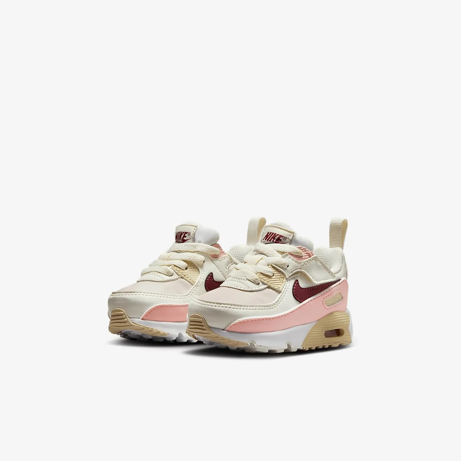 Nike Air Max 90 EasyOn Baby/Toddler Shoes (HF6359-006, Phantom/Echo Pink/Sail/Dark Team Red)
