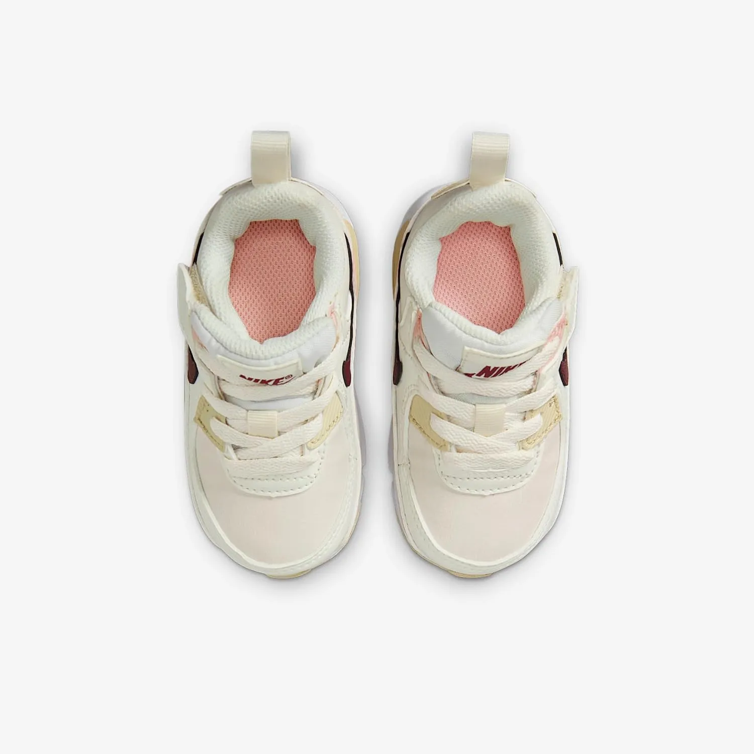 Nike Air Max 90 EasyOn Baby/Toddler Shoes (HF6359-006, Phantom/Echo Pink/Sail/Dark Team Red)