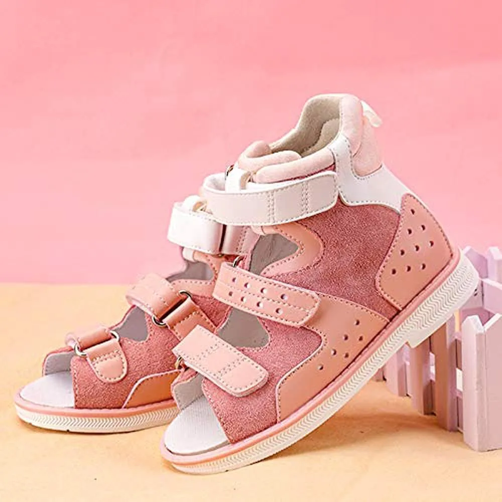 Orthopedic Corrective sandals for Boys and Girls, Children's Open-toe Summer Shoes for Toddlers Flat Feet, High Back with Ankle Support, Non-slip Soles