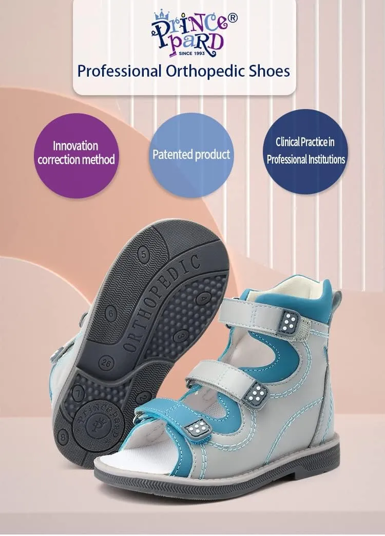 Orthopedic Corrective Sandals for Kids,Children Summer High Top Shoes for Girls and Boys with Arch and Ankle Support,Anti-slip Soles