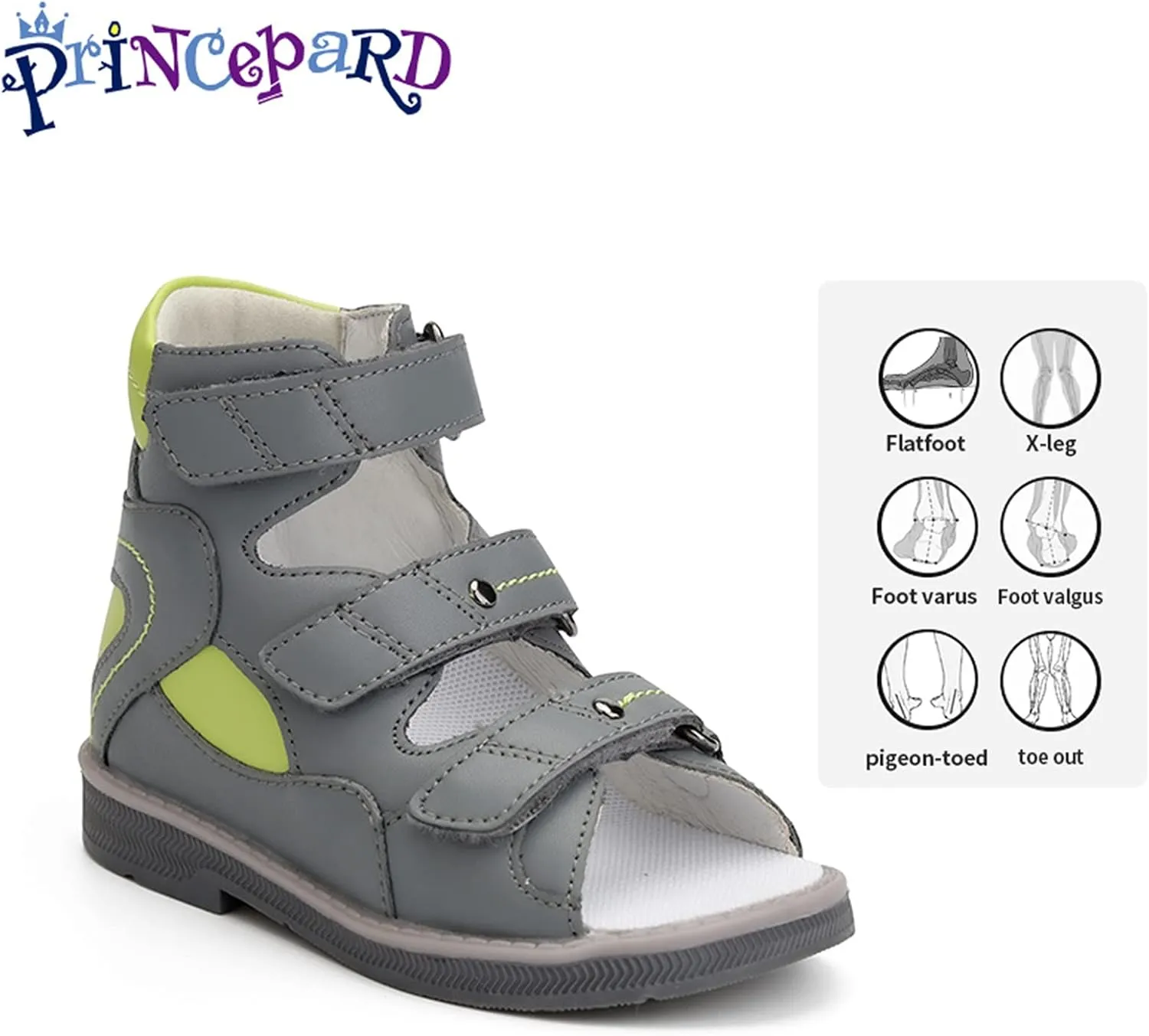 Orthopedic Sandals for Kids and Toddlers,Children Corrective Shoes with Ankle Brace and Arch Support