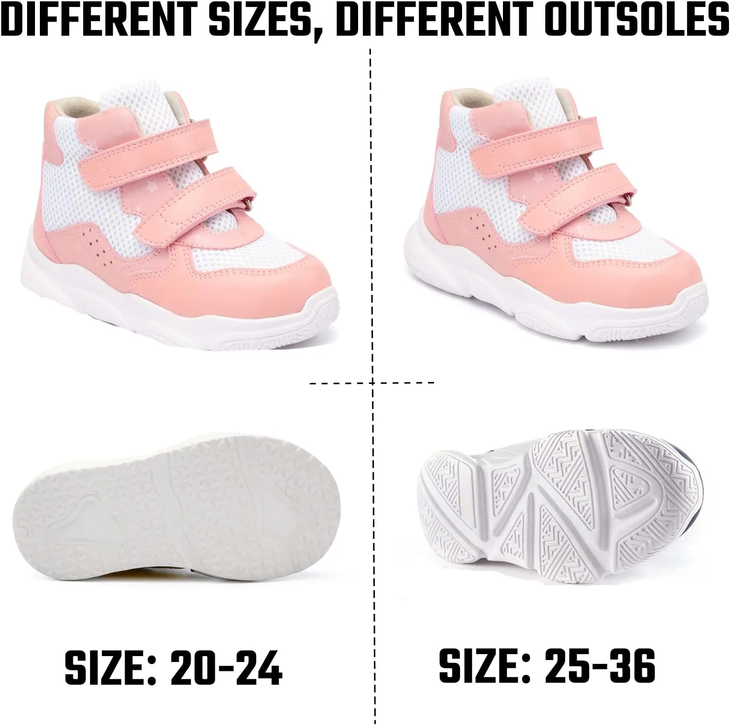 Orthopedic Shoes for Toddlers and Kids,Lightweight and Breathable Sneakers with Arch and Ankle Support,Non-Slip Soles