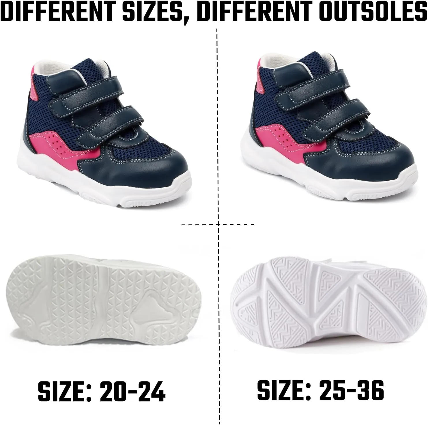 Orthopedic Shoes for Toddlers and Kids,Lightweight and Breathable Sneakers with Arch and Ankle Support,Non-Slip Soles