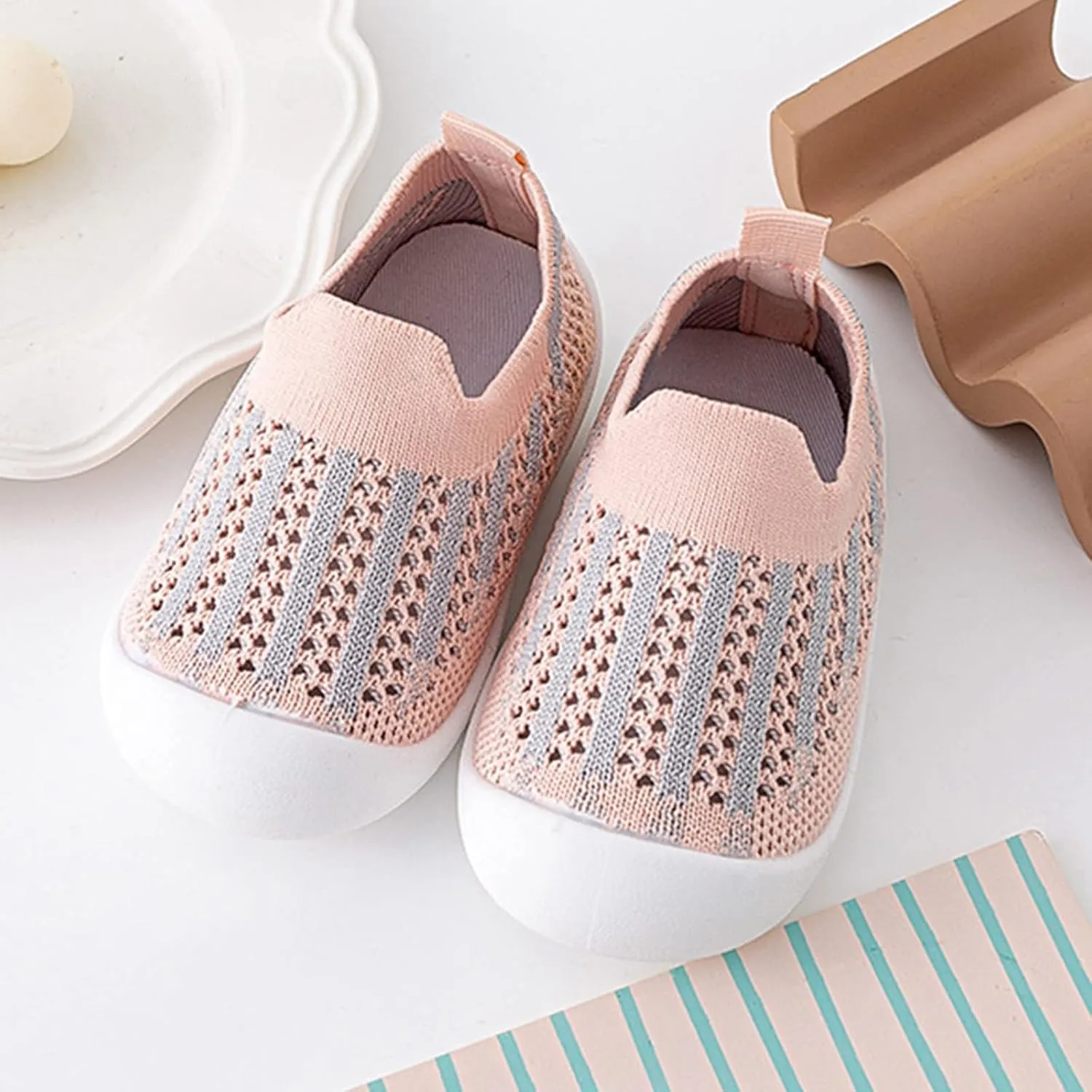 Outdoor Shoes for Toddler Infant Toddler Shoes Mesh Slip On Socks Shoes Soft Sole Non Slip Wear Out Toddler Shoes