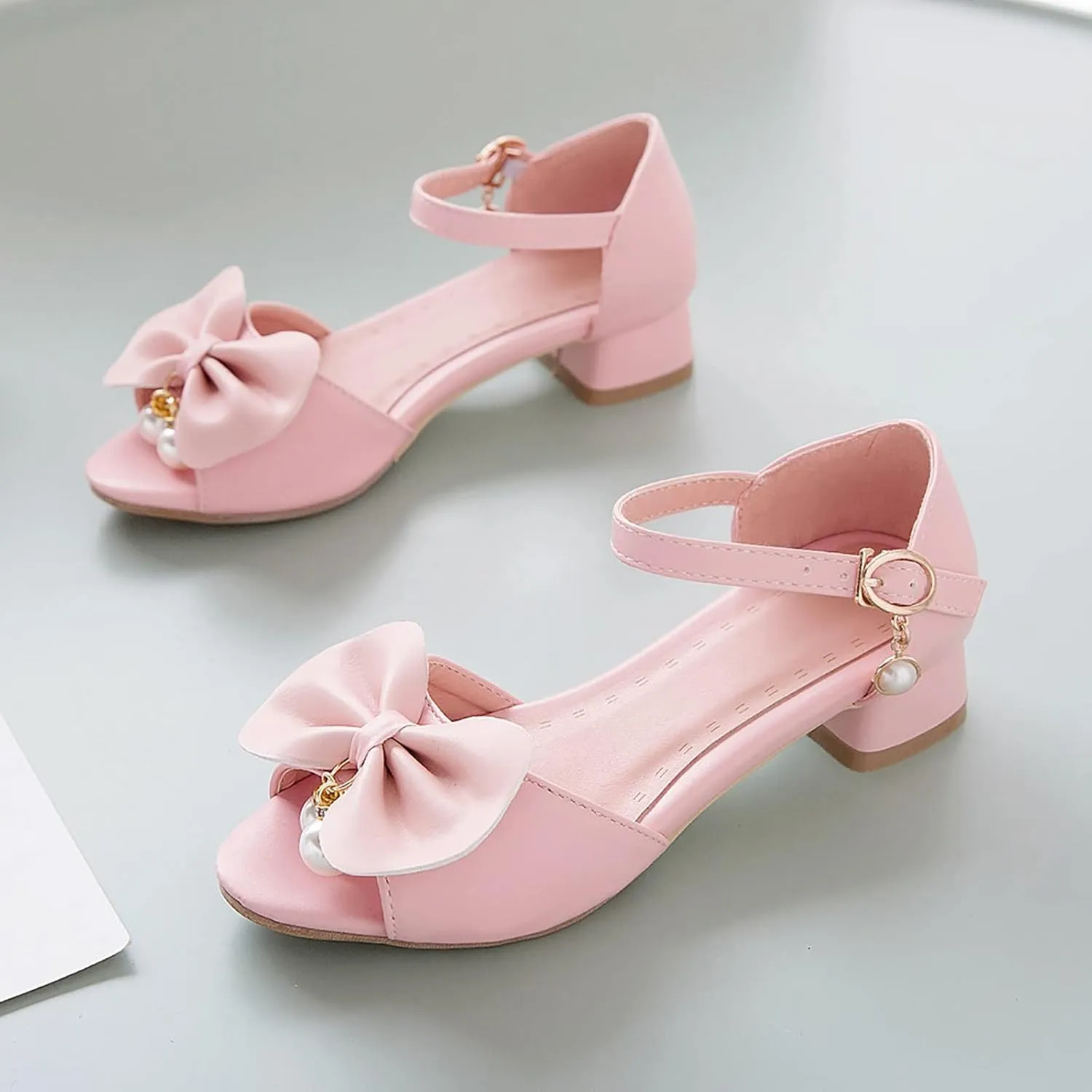Princess Costumes Shoes, Cosplay Birthday Party Dress Up Sandals for Girls, Toddler or Kids Wedding Sandals