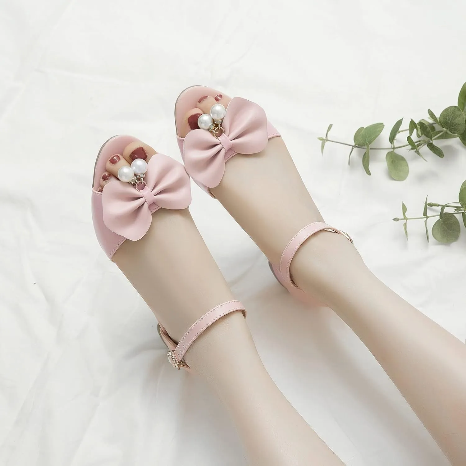 Princess Costumes Shoes, Cosplay Birthday Party Dress Up Sandals for Girls, Toddler or Kids Wedding Sandals