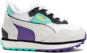 Puma - Infants Rider Fv Spring Break Ac Shoes, Color Puma White/Flat Dark Gray/Electric Pepperm, Size: 4 M US Toddler