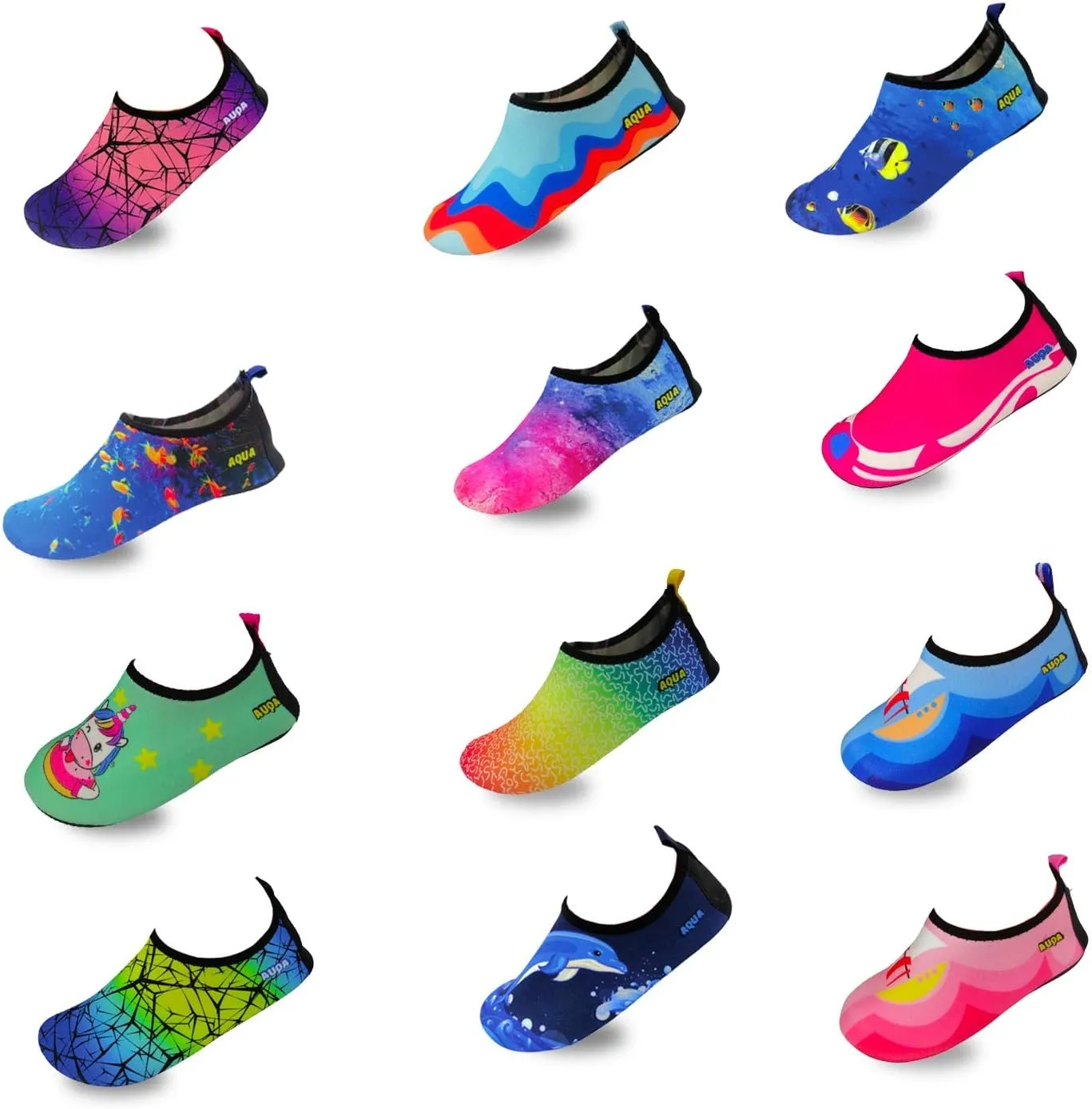 Quick-Dry, Non-Slip, Lightweight Swim Shoes for Summer, Beach, Sea & Pool  for Boys, Girls, Babies, Toddlers & Little Kids