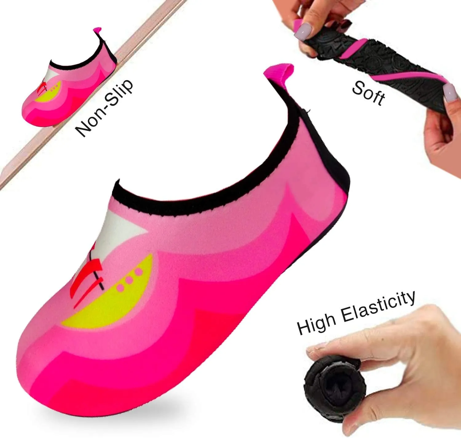 Quick-Dry, Non-Slip, Lightweight Swim Shoes for Summer, Beach, Sea & Pool  for Boys, Girls, Babies, Toddlers & Little Kids