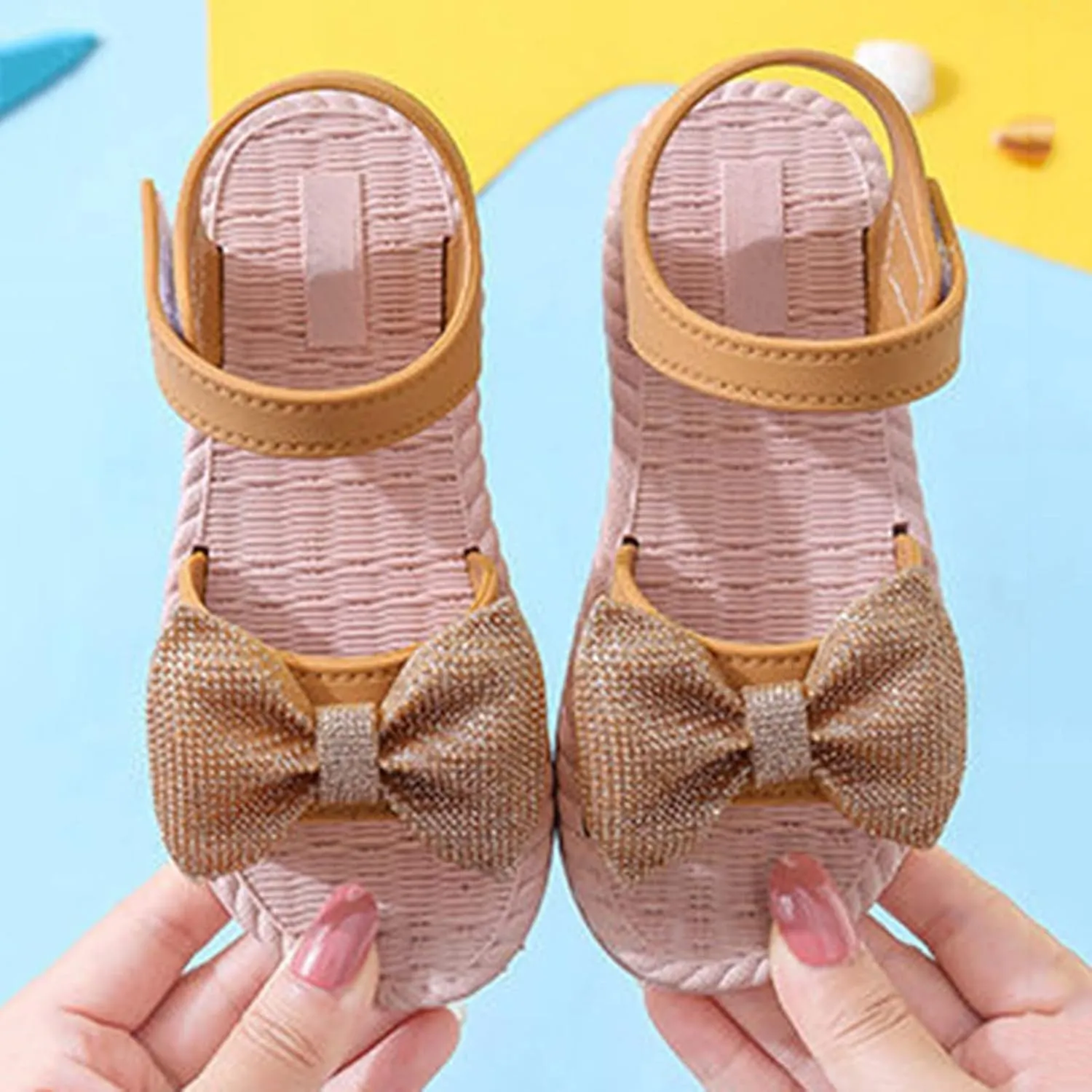 Sandals For Toddler Girls Toddler Kids Infant Girls Soild Bowknot Princress Shoes Soft Sole Non Slip First Kids