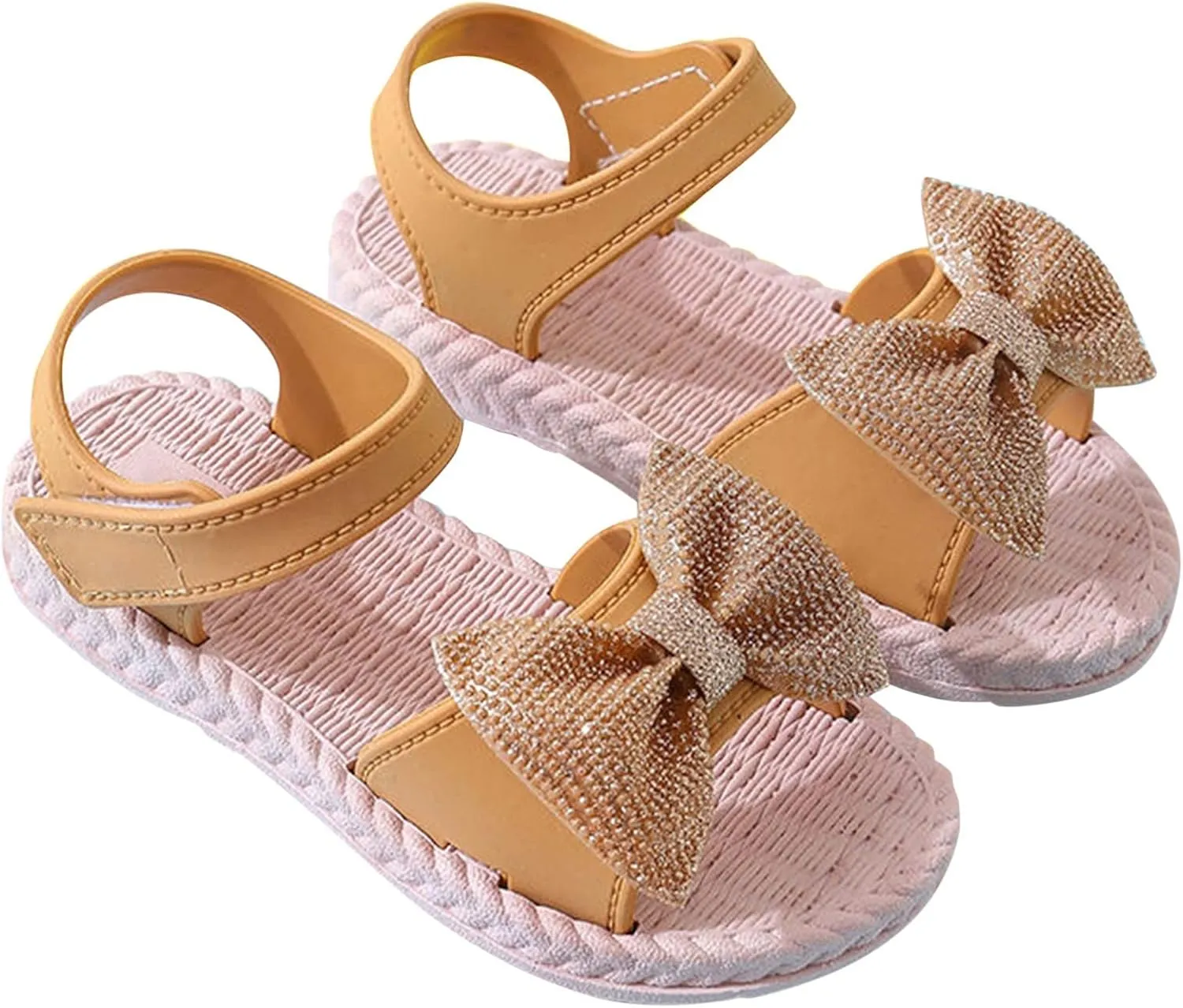 Sandals For Toddler Girls Toddler Kids Infant Girls Soild Bowknot Princress Shoes Soft Sole Non Slip First Kids
