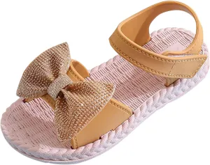 Sandals For Toddler Girls Toddler Kids Infant Girls Soild Bowknot Princress Shoes Soft Sole Non Slip First Kids