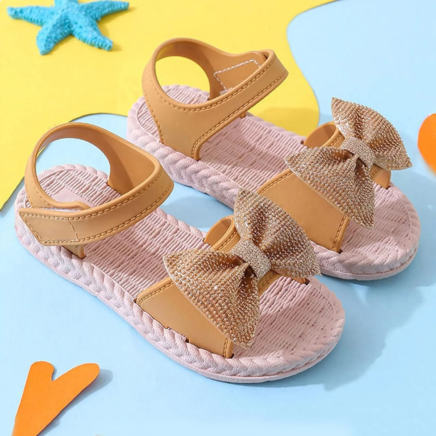 Sandals For Toddler Girls Toddler Kids Infant Girls Soild Bowknot Princress Shoes Soft Sole Non Slip First Kids
