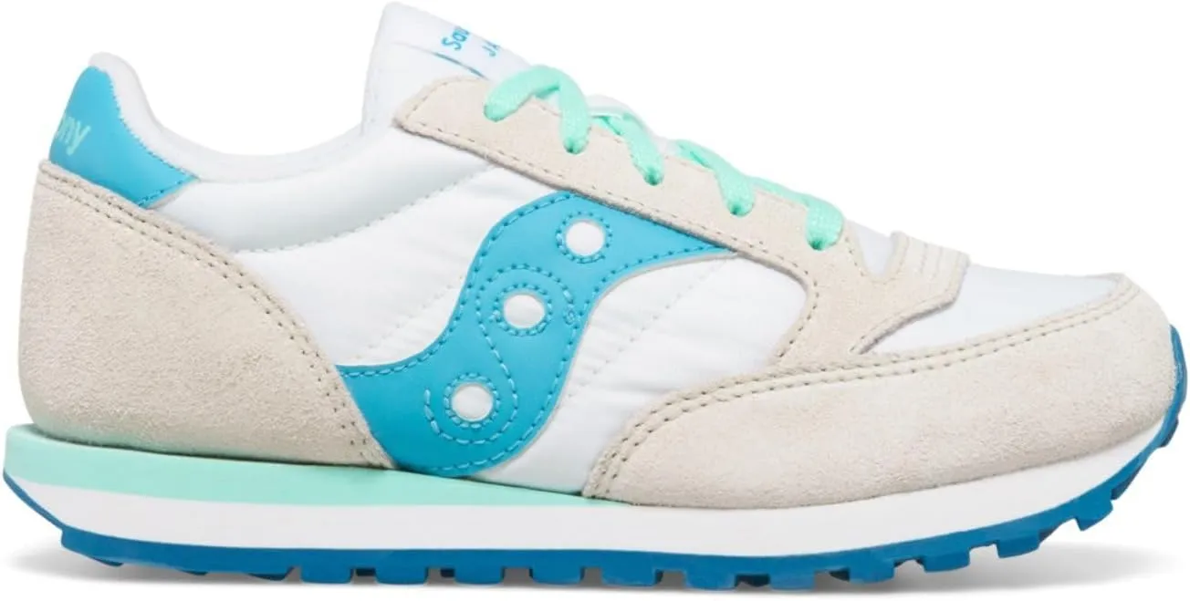 Saucony Originals Jazz Original Kids Shoes  Textile and Leather Upper  Textile Lining  Round Toe Design