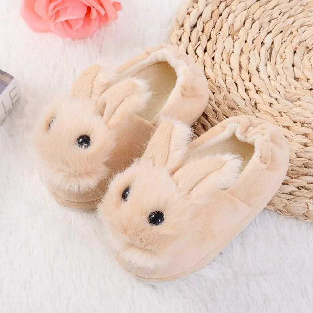 sfdgfhyf Boys House Shoes Cartoon Infant Kids Shoes Baby Girls Toddler Soft-Soled Boys Slippers Warm (Beige, 3-3.5 Years Toddler)