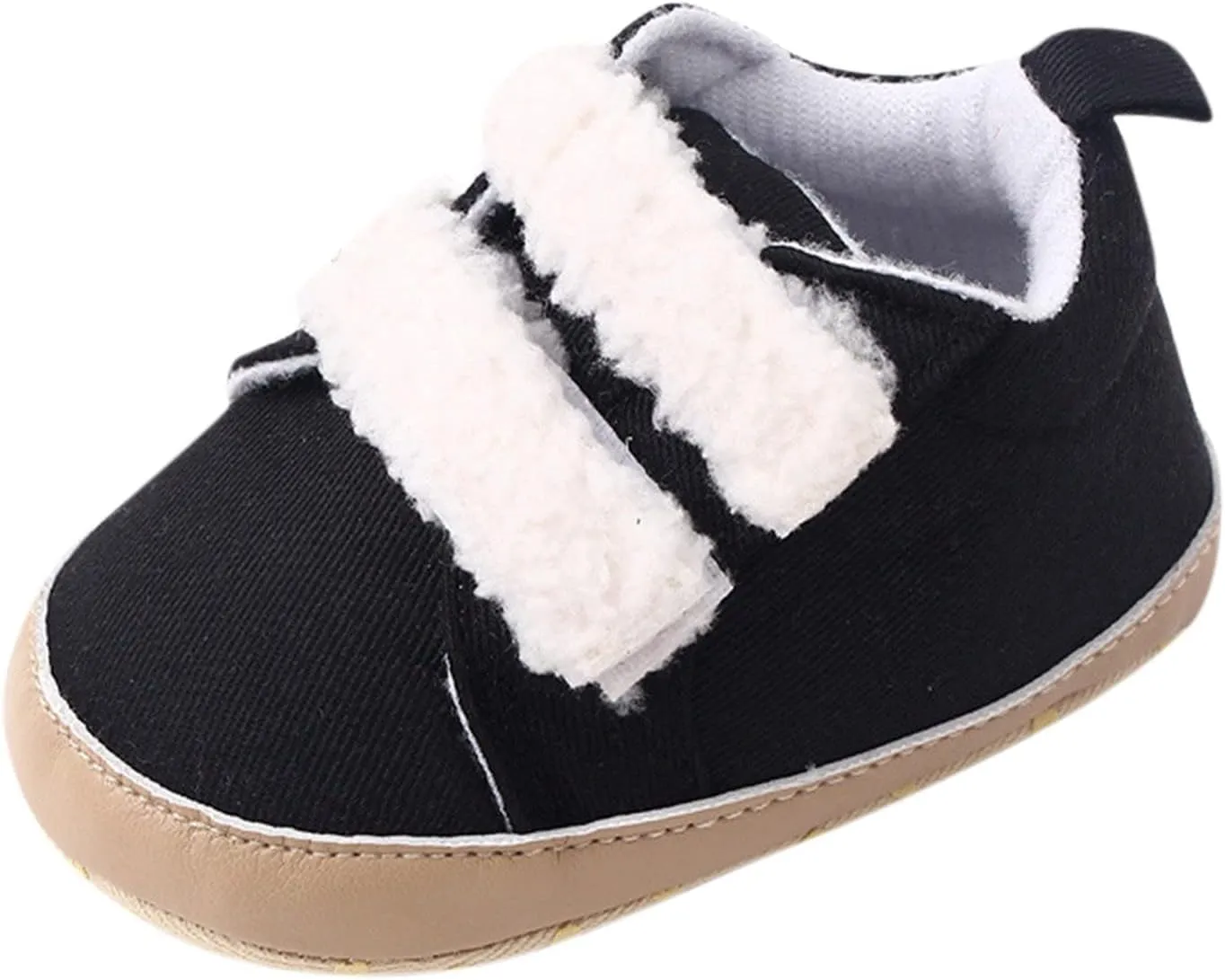 sfdgfhyf Kids Soft Sole Shoes Spring Children and Infants Toddler Shoes Boys and Girls Floor Sports Shoes Soft (Black, 4 Infant)