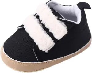 sfdgfhyf Kids Soft Sole Shoes Spring Children and Infants Toddler Shoes Boys and Girls Floor Sports Shoes Soft (Black, 4 Infant)